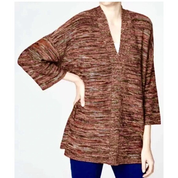 J. Jill Pure Jill Campari Sweater Space Dyed Marled Knit Plus Size 3X Multicolor - Picture 2 of 12